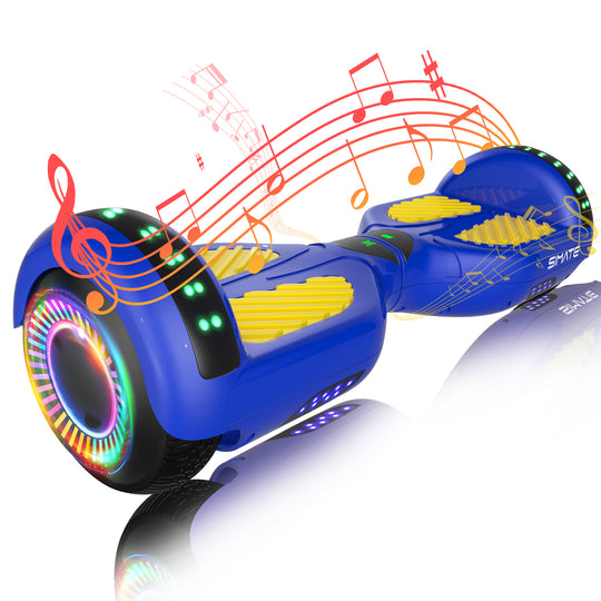 Apato Bluetooth Hoverboard 6.5'' 7.3 Mph | 7.5 Miles Range | Blue Yellow for kids