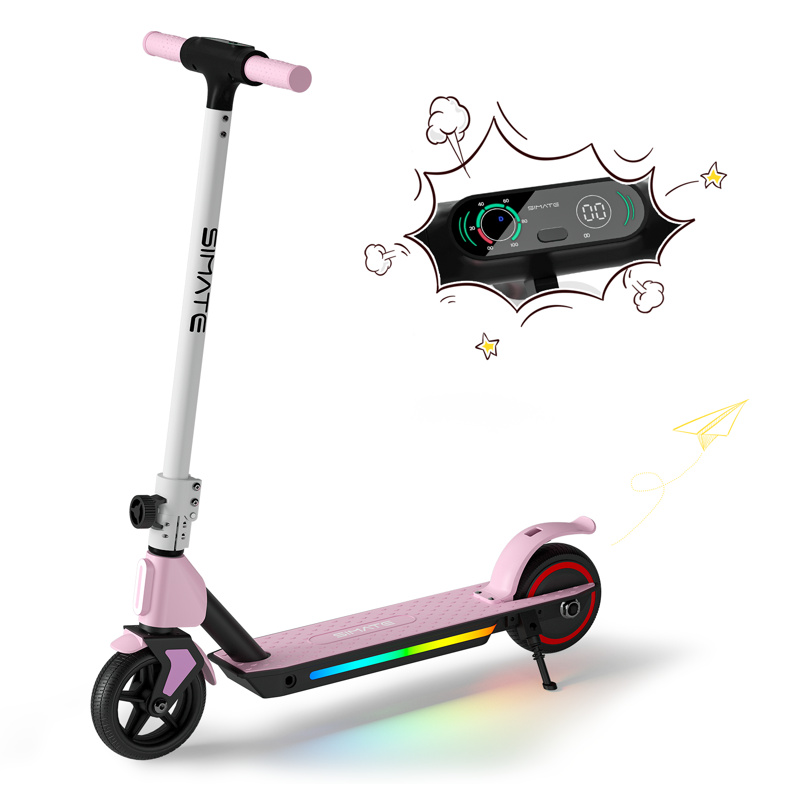 S2 kids scooter --Pink – Simateboard