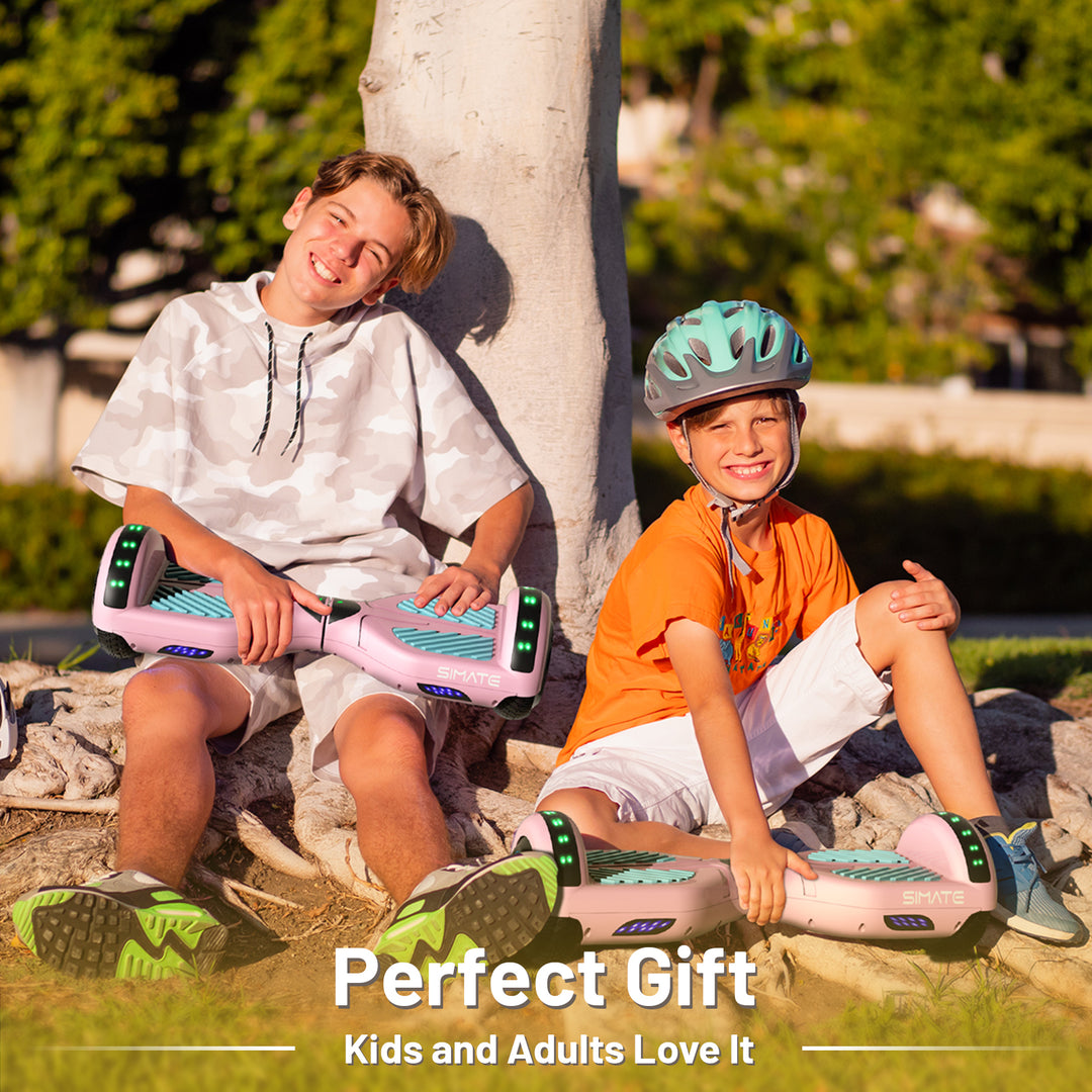 Apato Bluetooth Hoverboard 6.5'' 7.3 Mph | 7.5 Miles Range | Pink Blue for kids