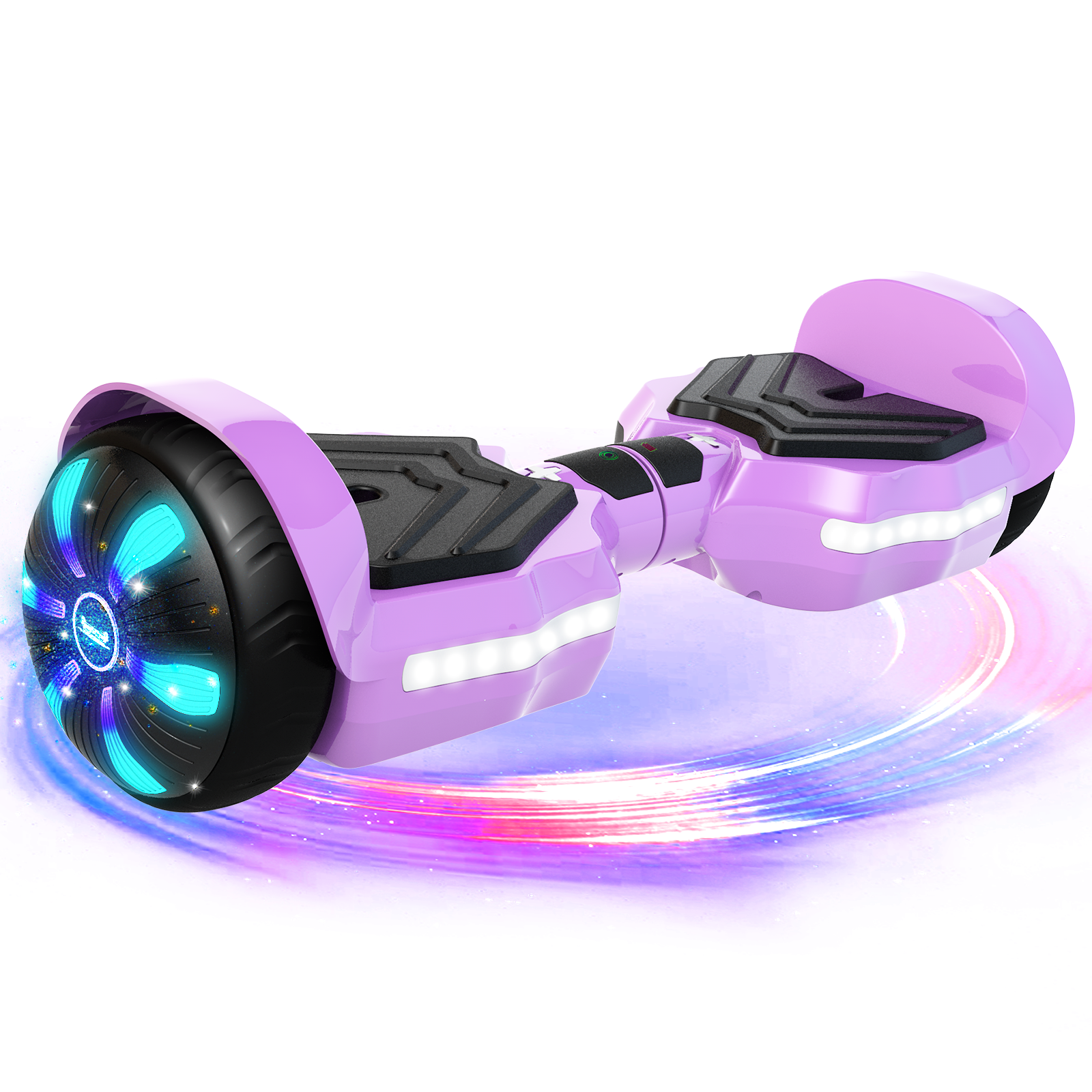 SIMATE Version LED Hoverboard 6.5 8.5Mph 8 Miles Range Purple wi Simateboard