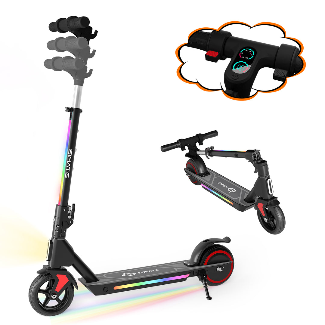 S2 Pro Adjustable Electric scooter for kids | Black