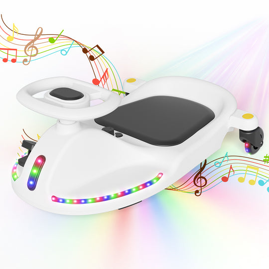V1 Electric Wiggle Car for Kids | White