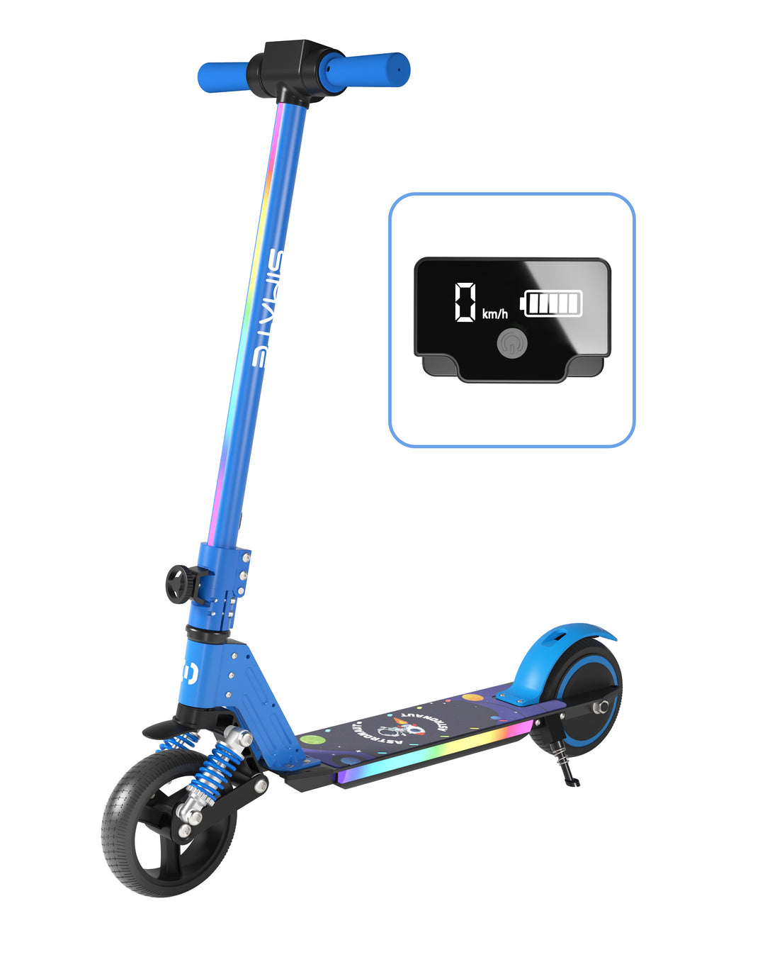 S5 Colorful Headlight Electric Scooter for Kids | Blue