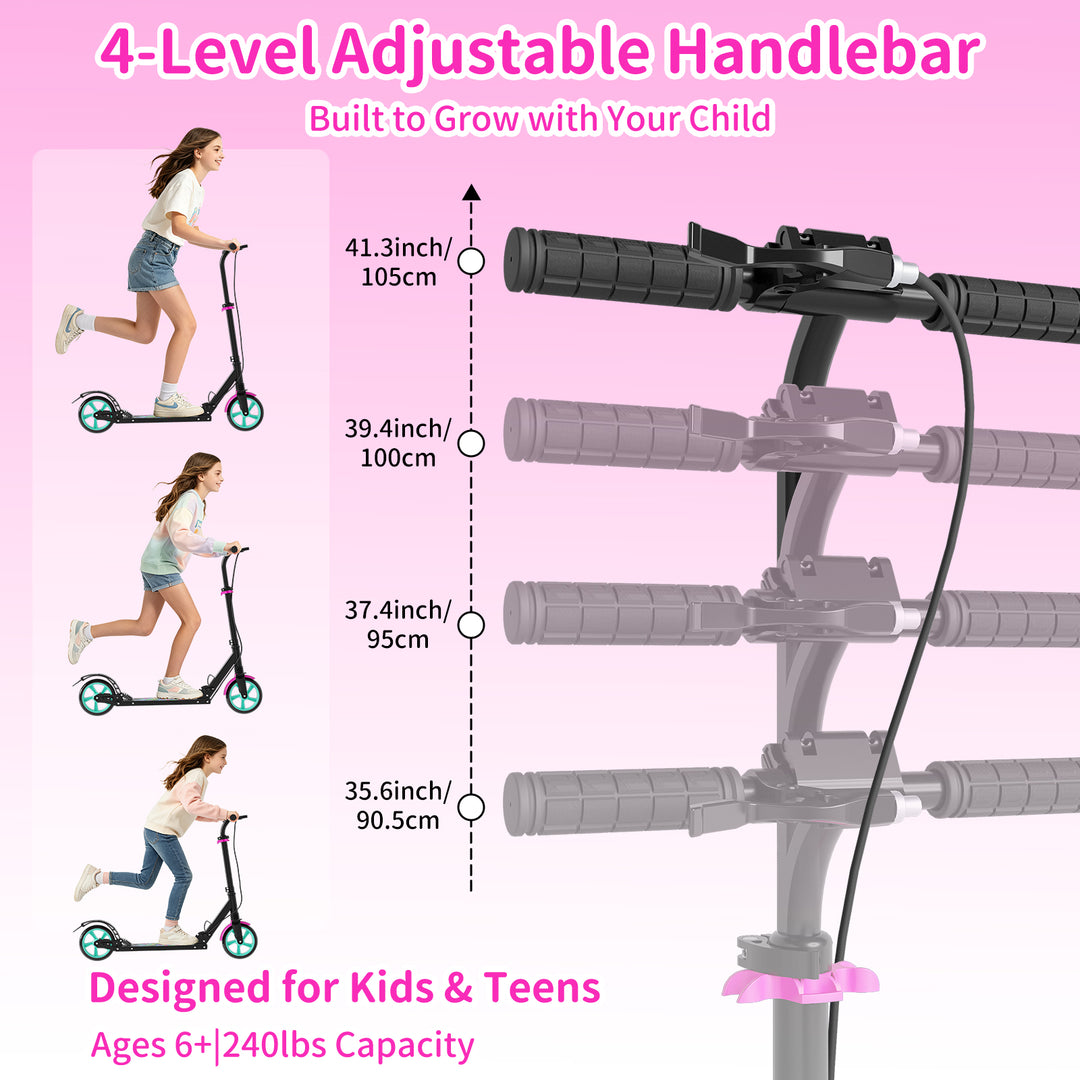 T2 Kick Scooter for Teen | Pink Black