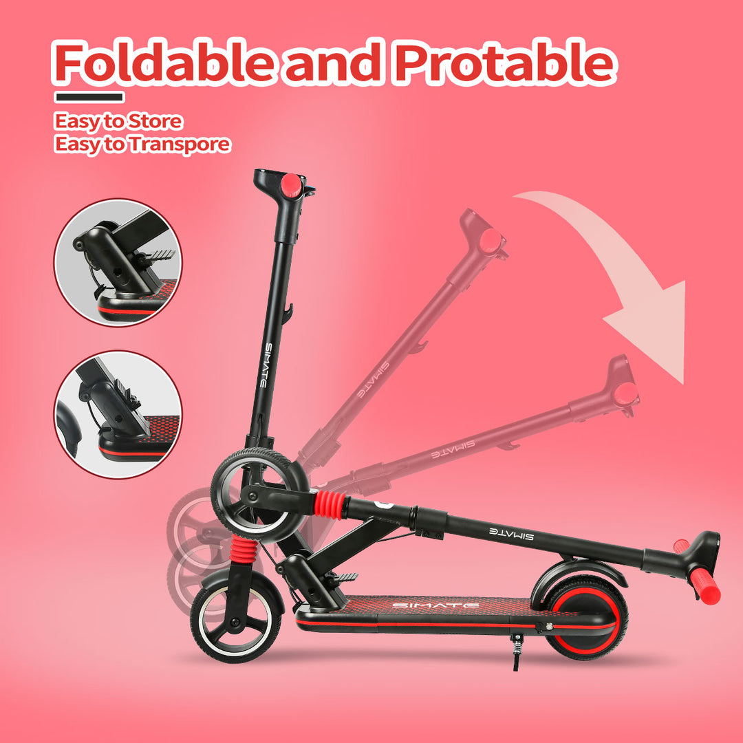 S1 Pro- Electric scooter for kids | foldable 5 Mph| 8.75 Range | Black