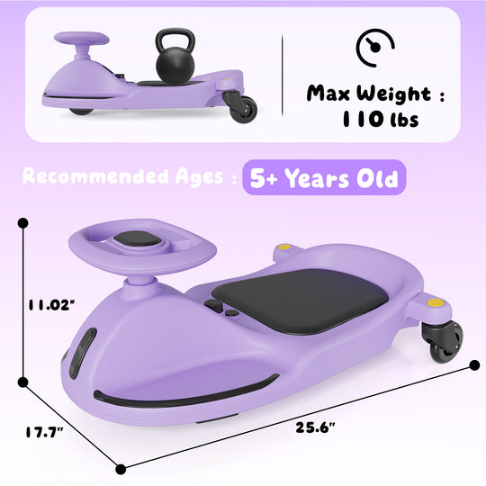 V1 Electric Wiggle Car for Kids | Purple