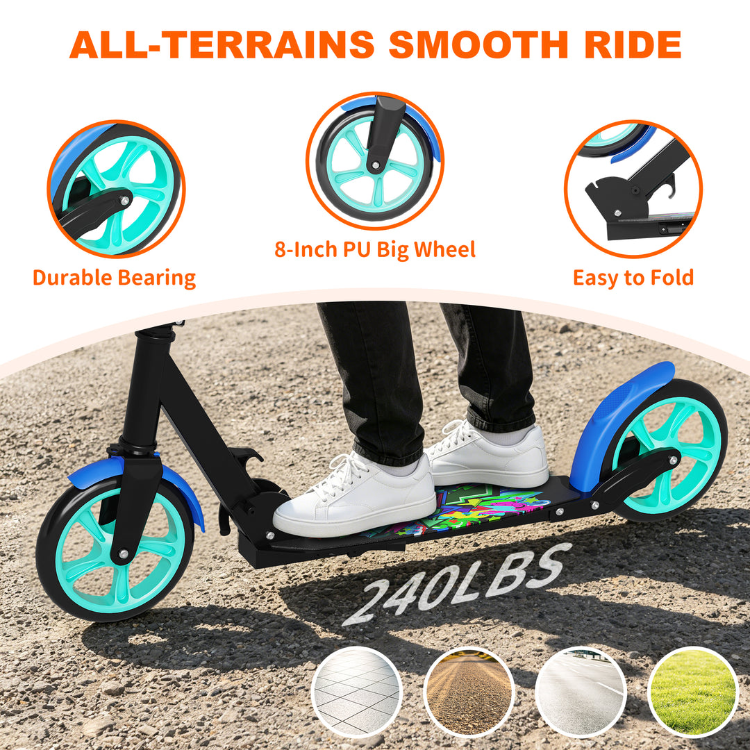 T1 Kick Scooter for Teen | Blue Black