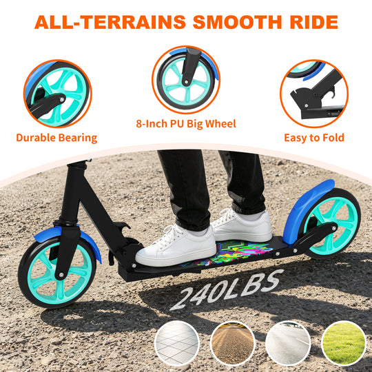 T1 Kick Scooter for Teen | Blue Black