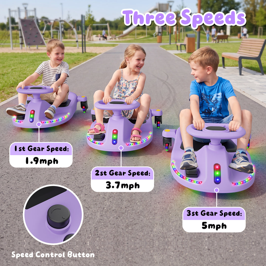 V1 Electric Wiggle Car for Kids | Purple