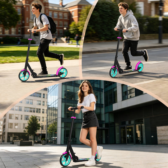 T1 Kick Scooter for Teen | Pink Black