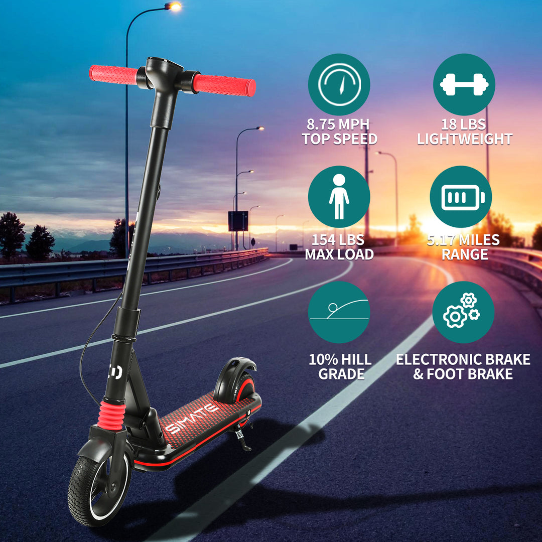 S1 Pro- Electric scooter for kids | foldable 5 Mph| 8.75 Range | Black