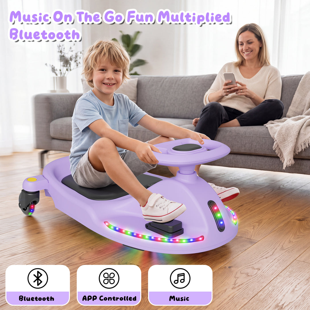 V1 Electric Wiggle Car for Kids | Purple