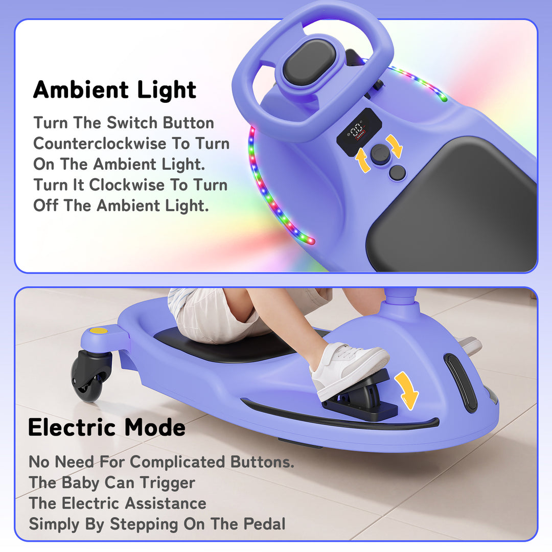V1 Electric Wiggle Car for Kids | Blue