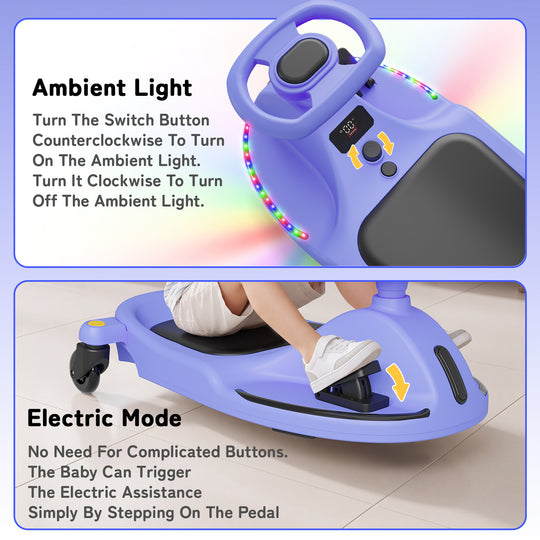V1 Electric Wiggle Car for Kids | Blue