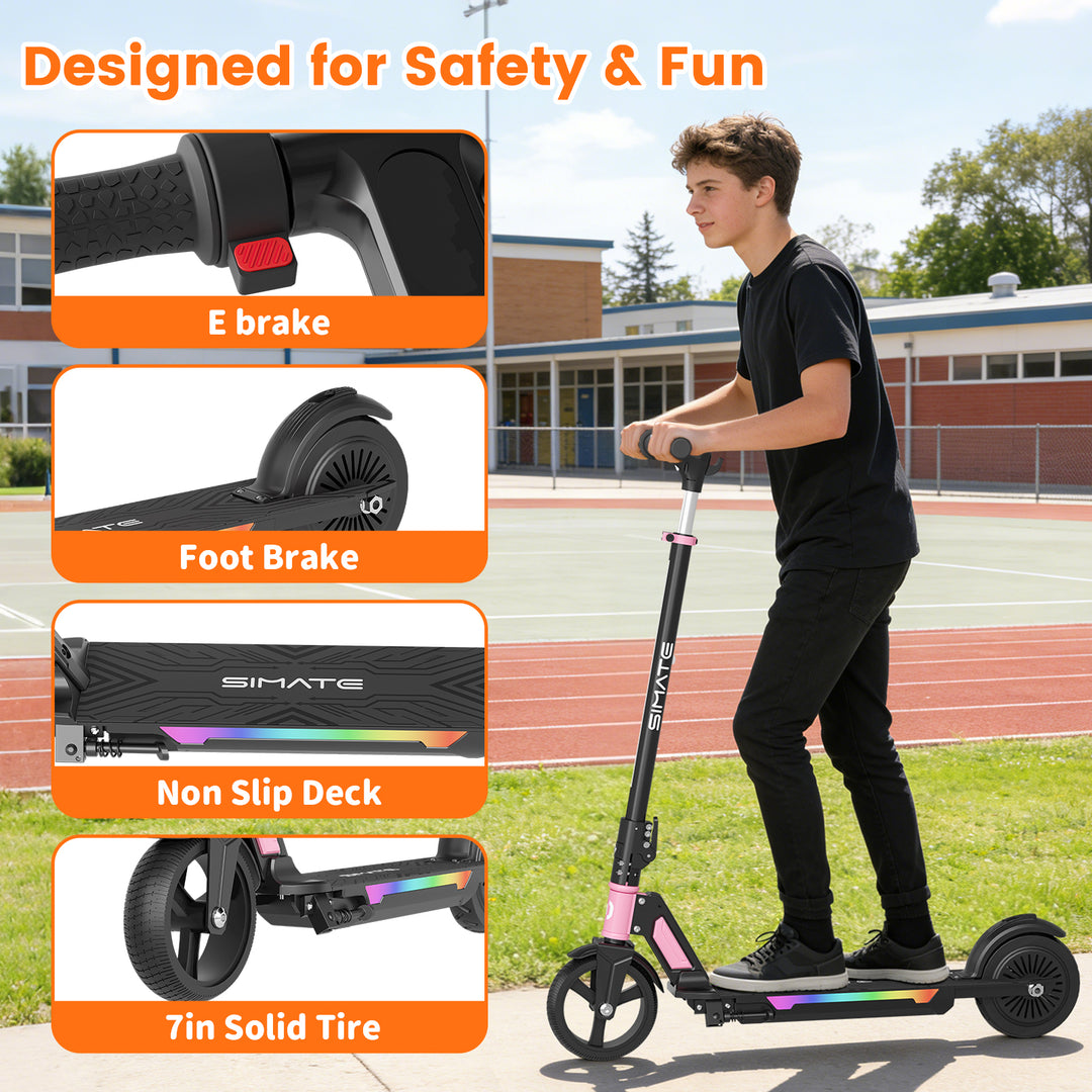 S7 Pro 250W Electric Scooter for Kids & Teens | Pink