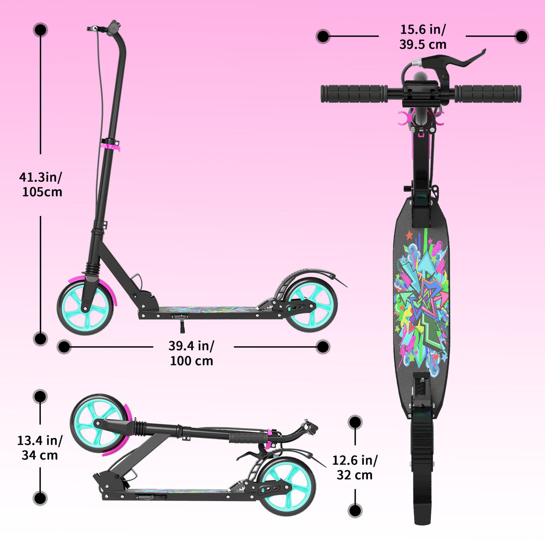 T2 Kick Scooter for Teen | Pink Black