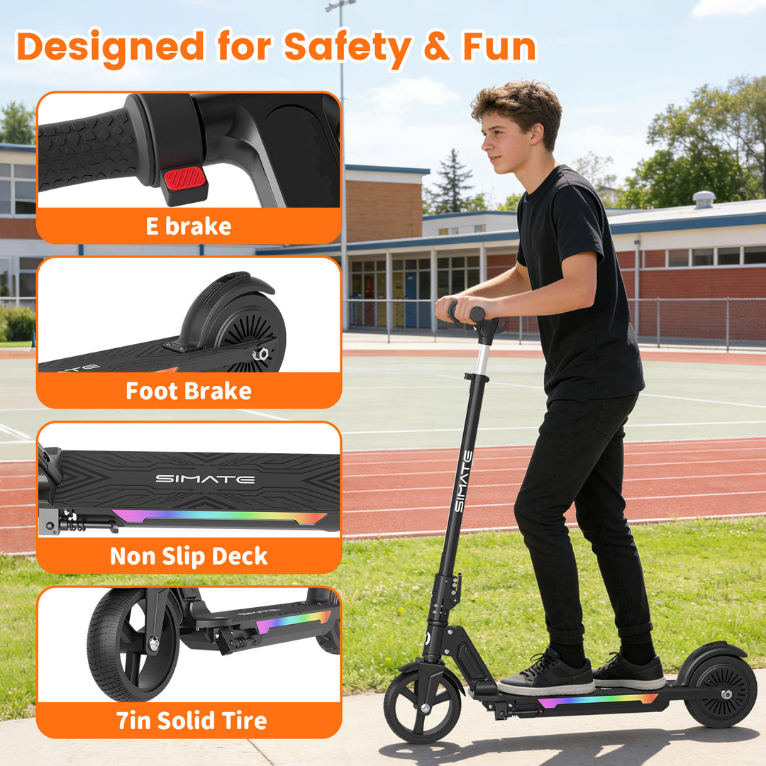S7 Pro 250W Electric Scooter for Kids & Teens | Black