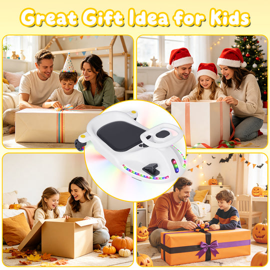 V1 Electric Wiggle Car for Kids | White
