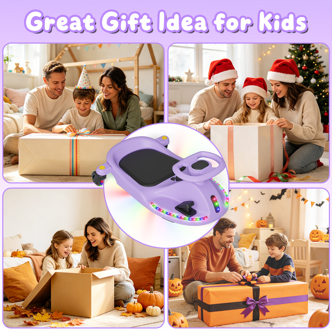 V1 Electric Wiggle Car for Kids | Purple