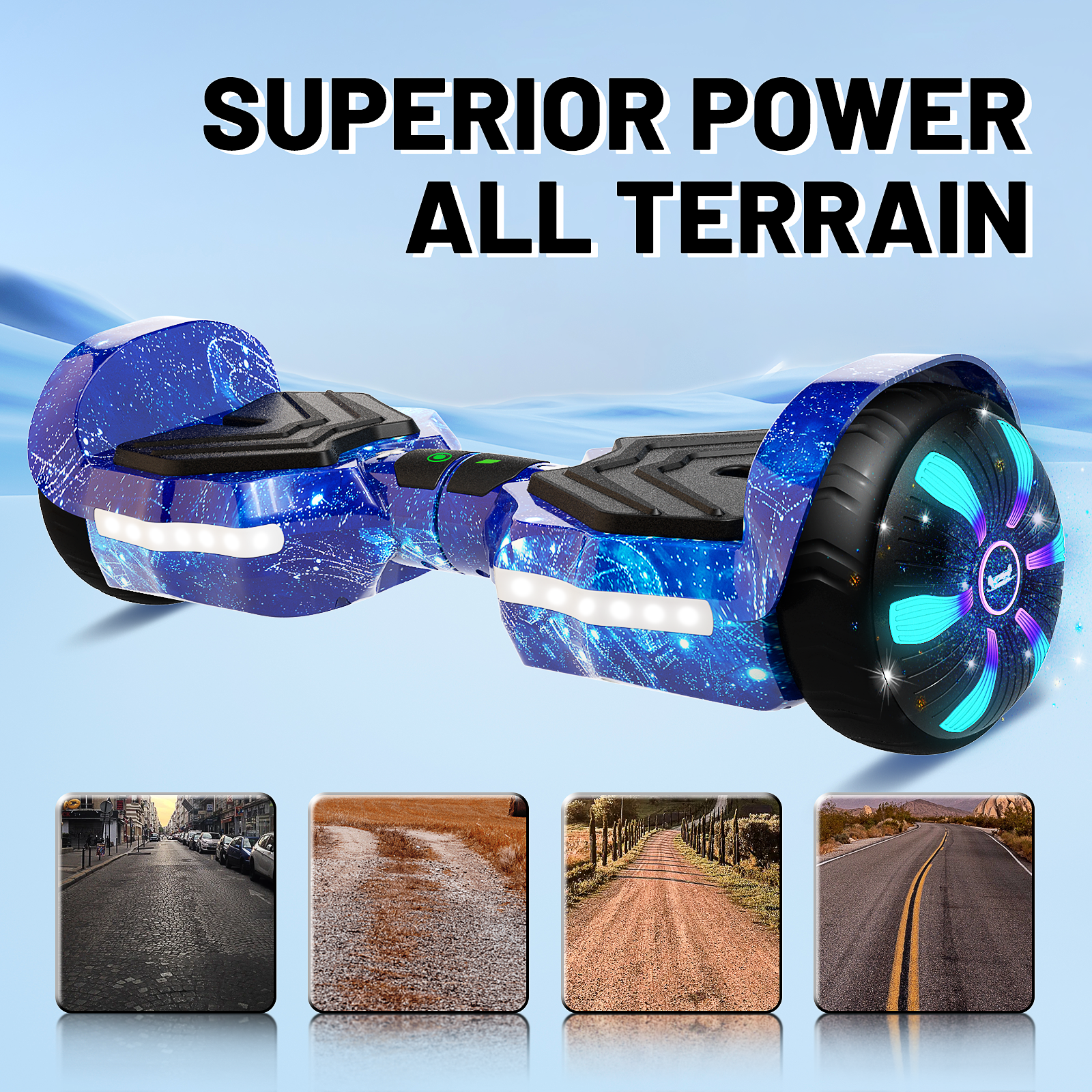 Hoverboard blue galaxy hotsell