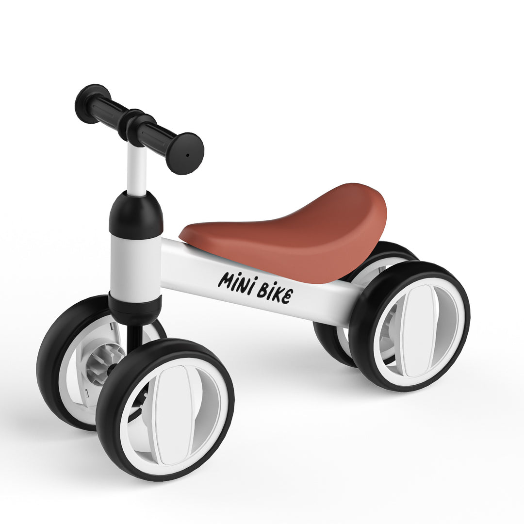 SIMATE Balance Bike Toys for 1 Year Old Boys Girls, 12-24 Month Toddler Ride on Toys, 4 Silent Wheels & Soft Seat, First Birthday Gifts for Baby Girls Boys