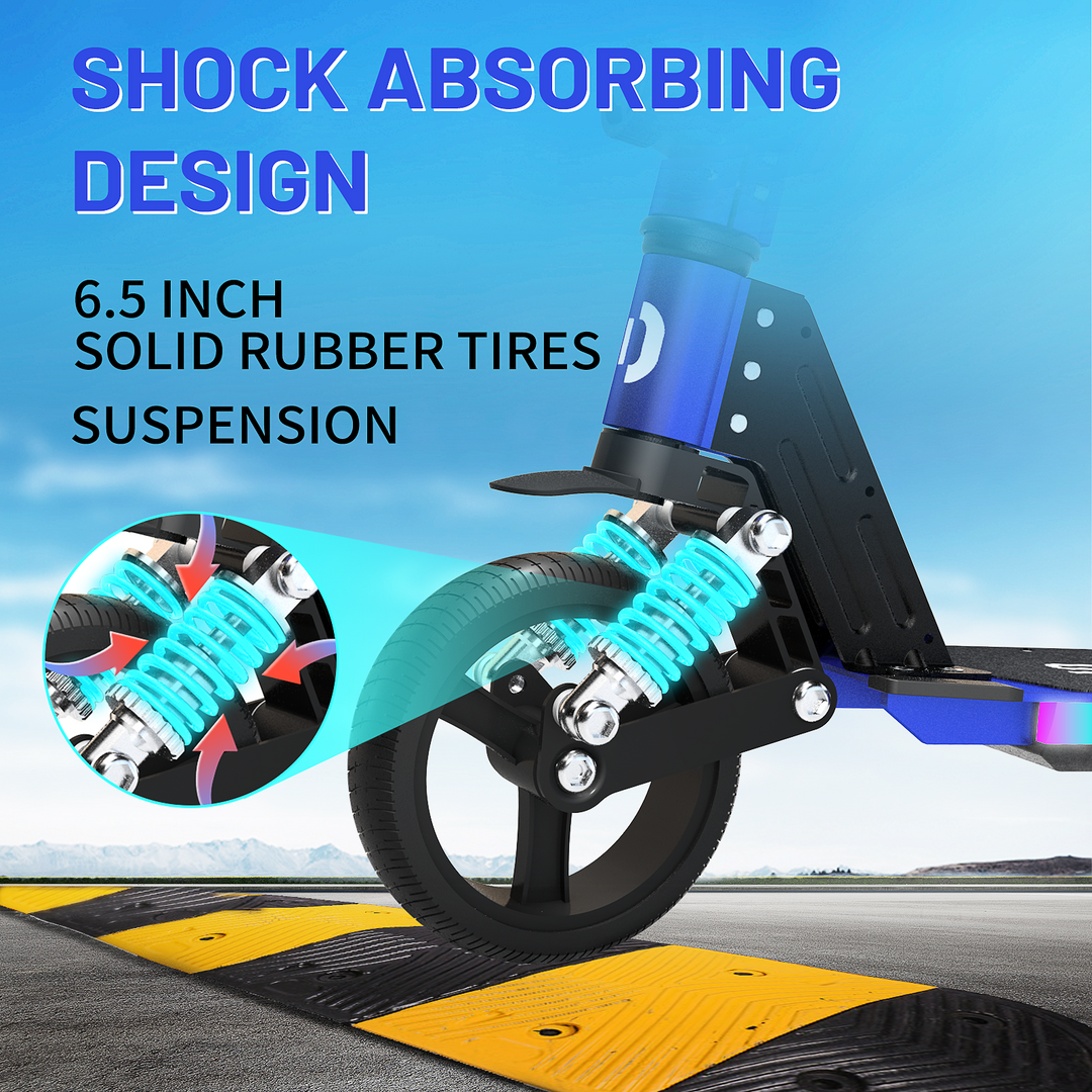 S5 Flash light electric scooter for kids | Blue