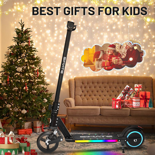 S5 Flash light electric scooter for kids | Black