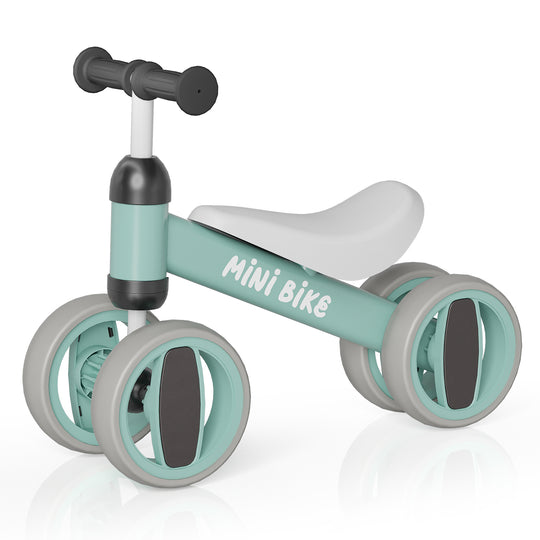 SIMATE Baby Balance Bike for 12-24 Months,Toddler balance Bicycle with 4 Wheels,Indoor & Outdoor Bike Riding Toy, First B-day Gift