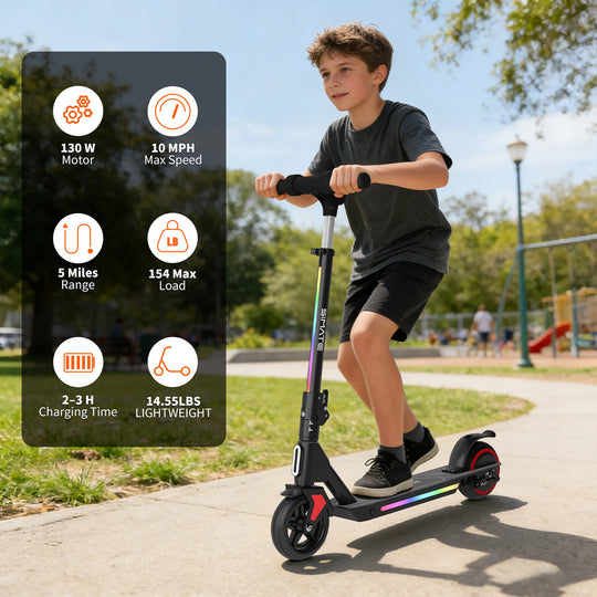 S2 Pro Adjustable Electric scooter for kids | Black