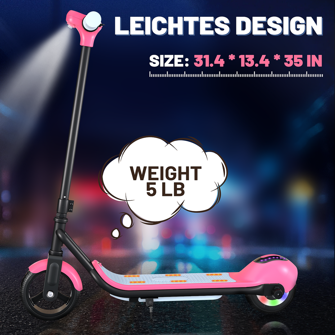S4 Echo kids electric scooter with bluetooth | Pink
