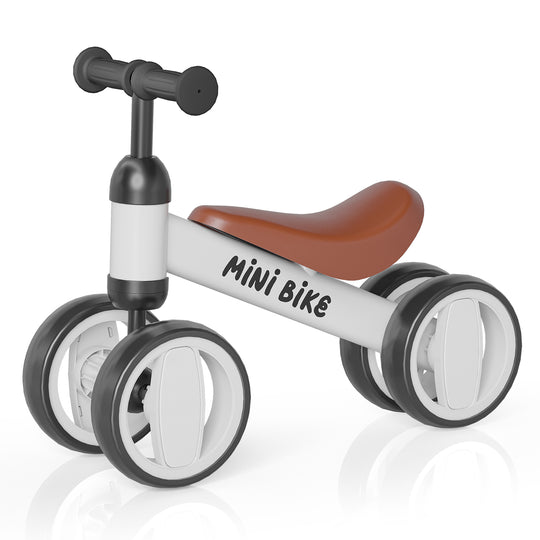 SIMATE Baby Balance Bike for 12-24 Months,Toddler balance Bicycle with 4 Wheels,Indoor & Outdoor Bike Riding Toy, First B-day Gift