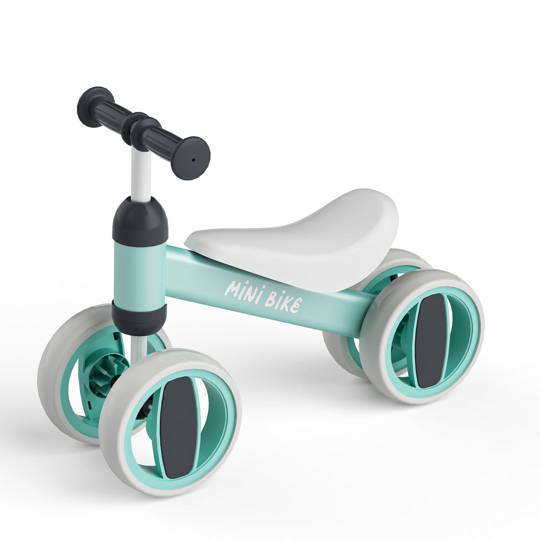 SIMATE Balance Bike Toys for 1 Year Old Boys Girls, 12-24 Month Toddler Ride on Toys, 4 Silent Wheels & Soft Seat, First Birthday Gifts for Baby Girls Boys