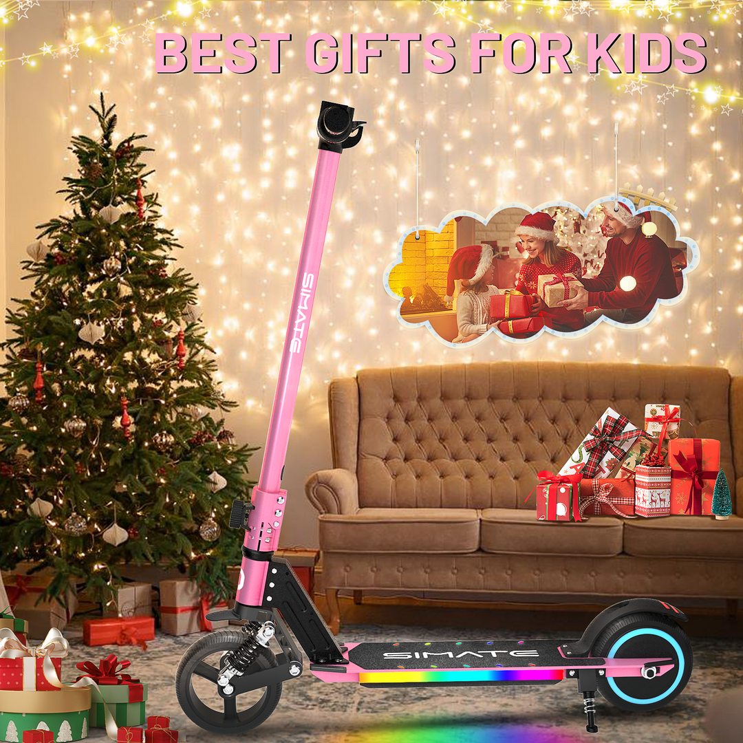 S5 Flash light electric scooter for kids | Pink