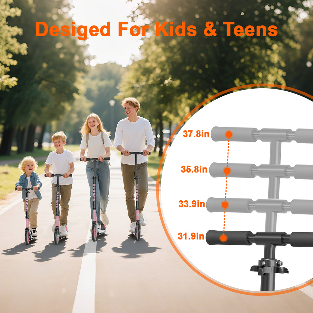 T1 Kick Scooter for Teens | Pink