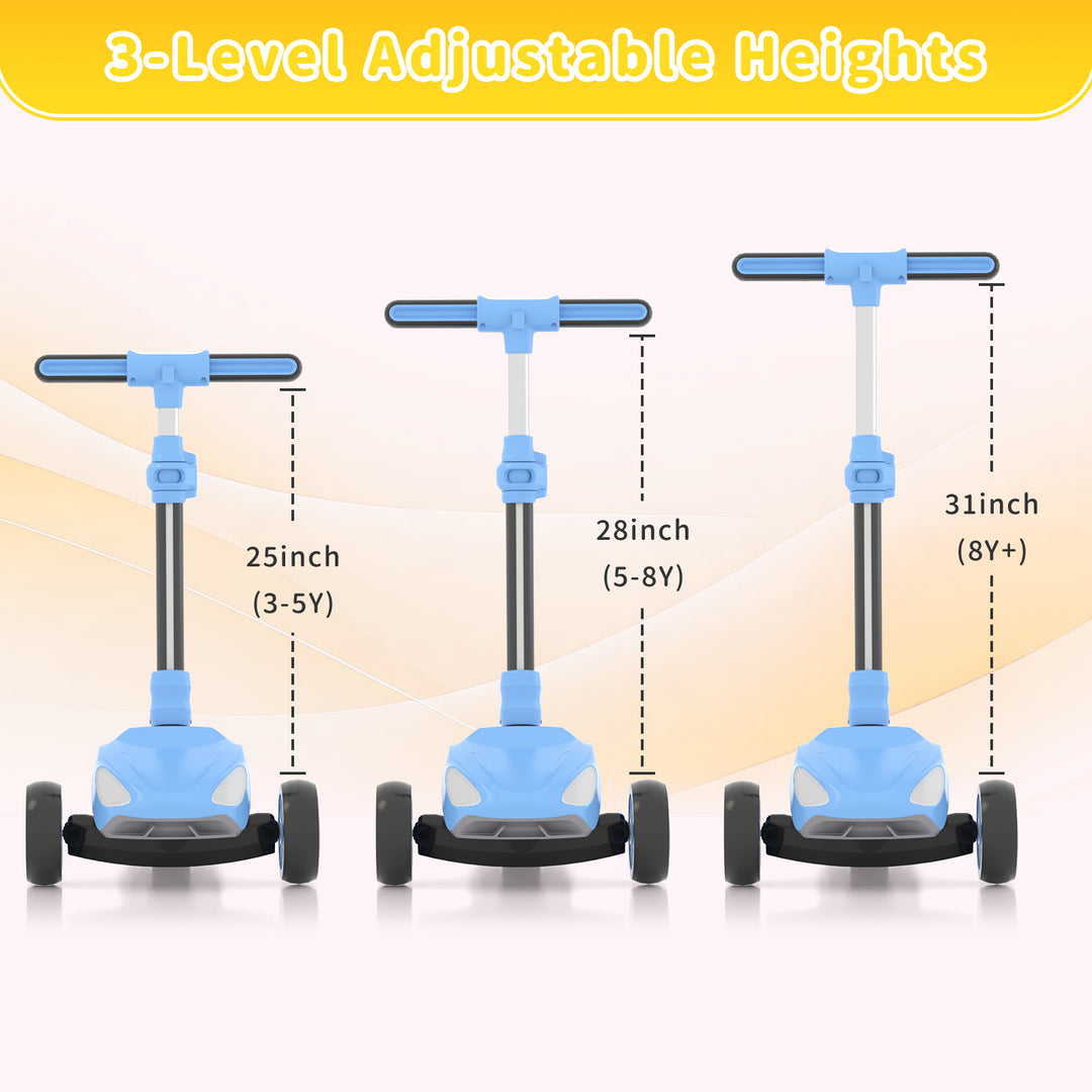 D3 kids 3 wheel scooter -- Blue