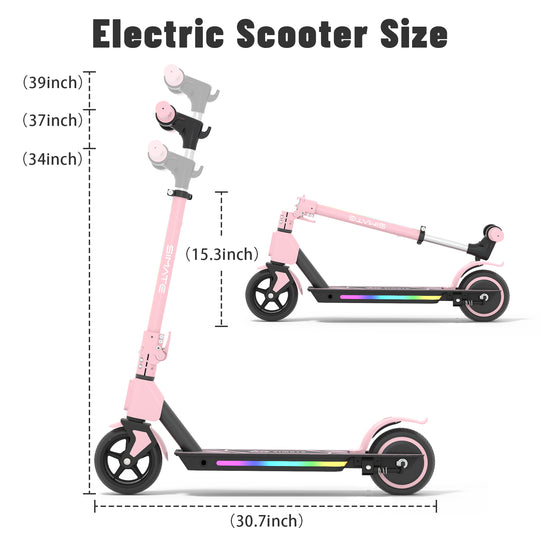 S2 Pro Adjustable Electric scooter for kids | Pink