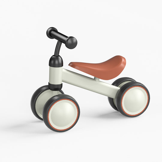 SIMATE Balance Bike Toys for 1 Year Old Boys Girls, 12-24 Month Toddler Ride on Toys, 4 Silent Wheels & Soft Seat, First Birthday Gifts for Baby Girls Boys