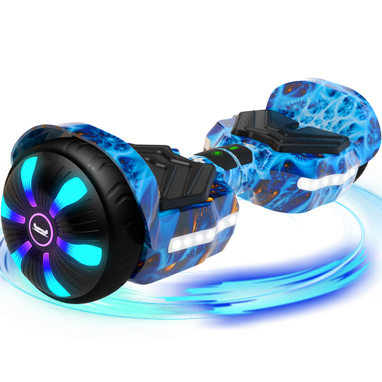 SIMATE Version LED Hoverboard 6.5'' 8.5Mph | 8 Miles Range | Planet with Bluetooth