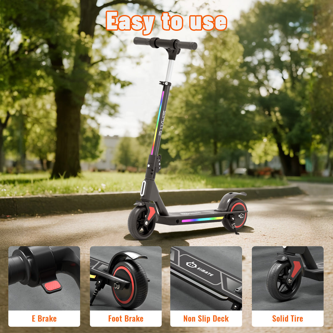 S2 Pro Adjustable Electric scooter for kids | Black