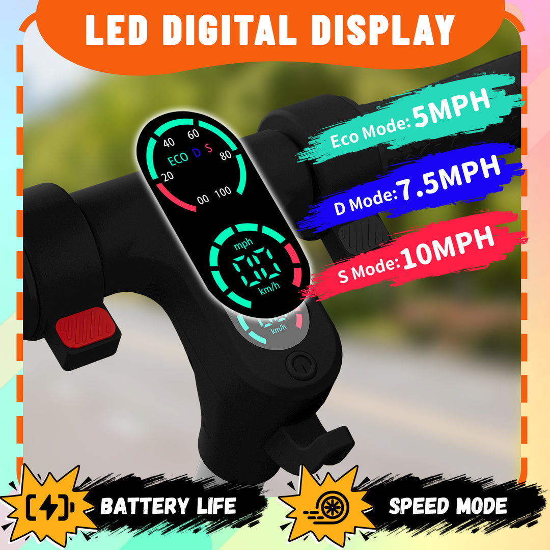 S2 Pro Adjustable Electric scooter for kids | Black