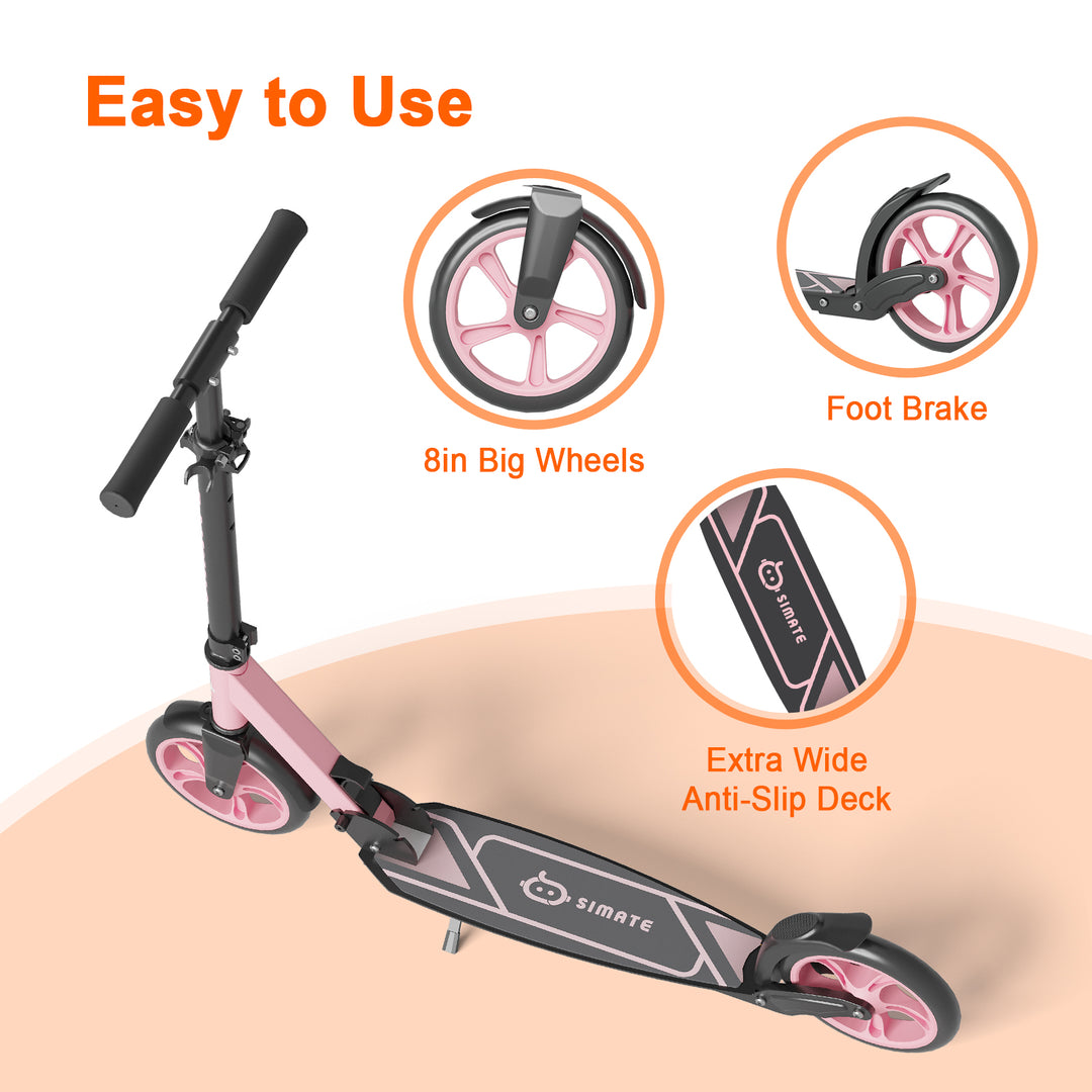 T1 Kick Scooter for Teens | Pink