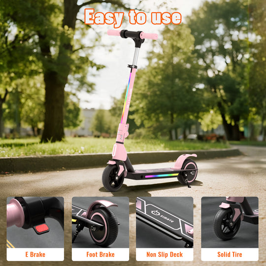 S2 Pro Adjustable Electric scooter for kids | Pink