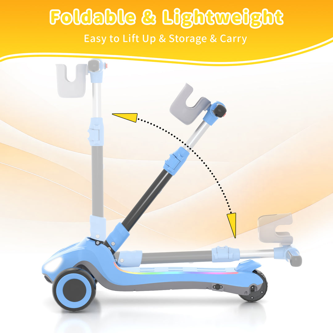 D3 kids 3 wheel scooter -- Blue