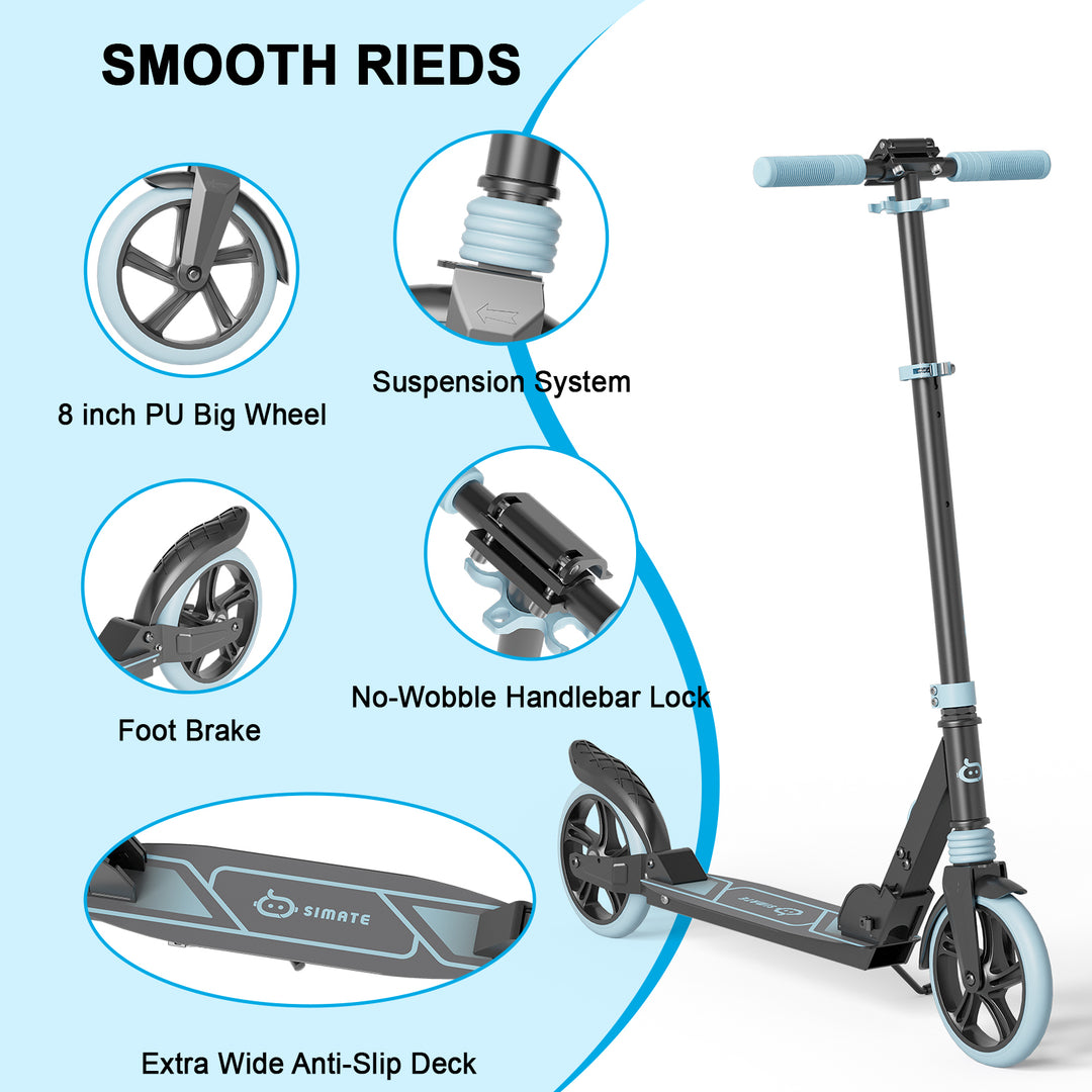 T1 Pro Kick Scooter for Teens | Blue