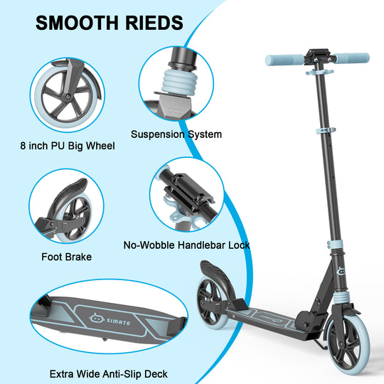 T1 Pro Kick Scooter for Teens | Blue