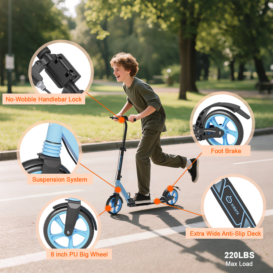 T2 Kick Scooter for Teens | Blue