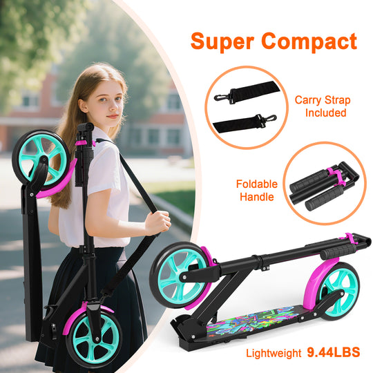 T1 Kick Scooter for Teen | Pink Black