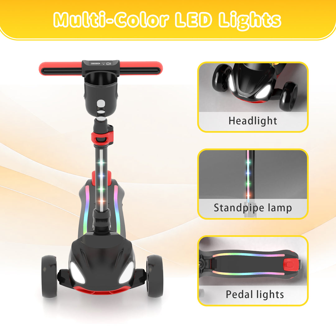 D3 kids 3 wheel scooter -- Black