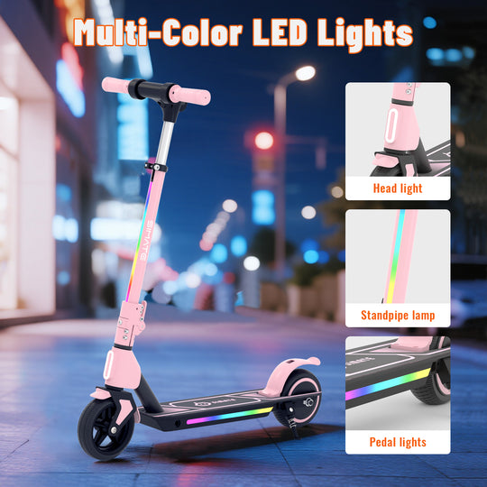 S2 Pro Adjustable Electric scooter for kids | Pink