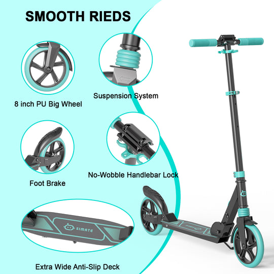 T1 Pro Kick Scooter for Teens | Aqua